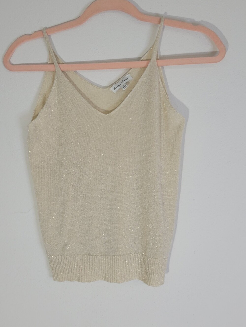 Heather‎ & Brown Women Size M Lightweight Cream Knit V-Neck Cami Top